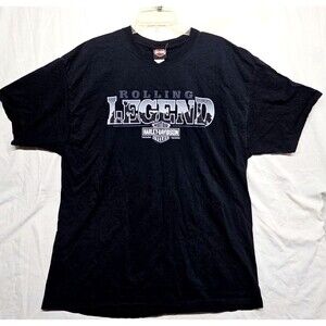 VTG Harley-Davidson Rolling Legend 2XL Shirt Very Rare  Sundance Wyo Logo Rally!